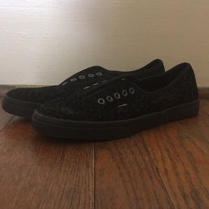 Velvet Leopard Vans